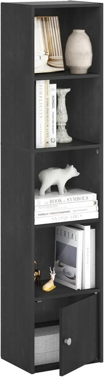 LUDER Book Shelf 5-Tier Modern Bookshelf Bookcase - Image 1