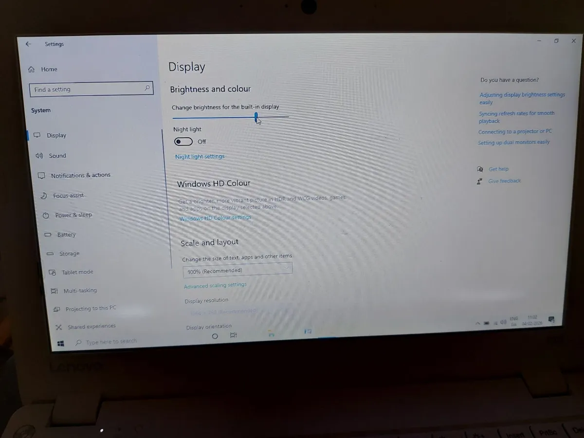 Lenovo Ideapad 100S Laptop, Blue, 2GB RAM 32GB HDD - Image 2