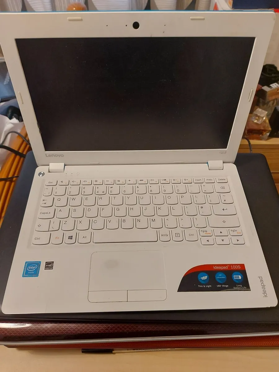 Lenovo Ideapad 100S Laptop, Blue, 2GB RAM 32GB HDD - Image 1