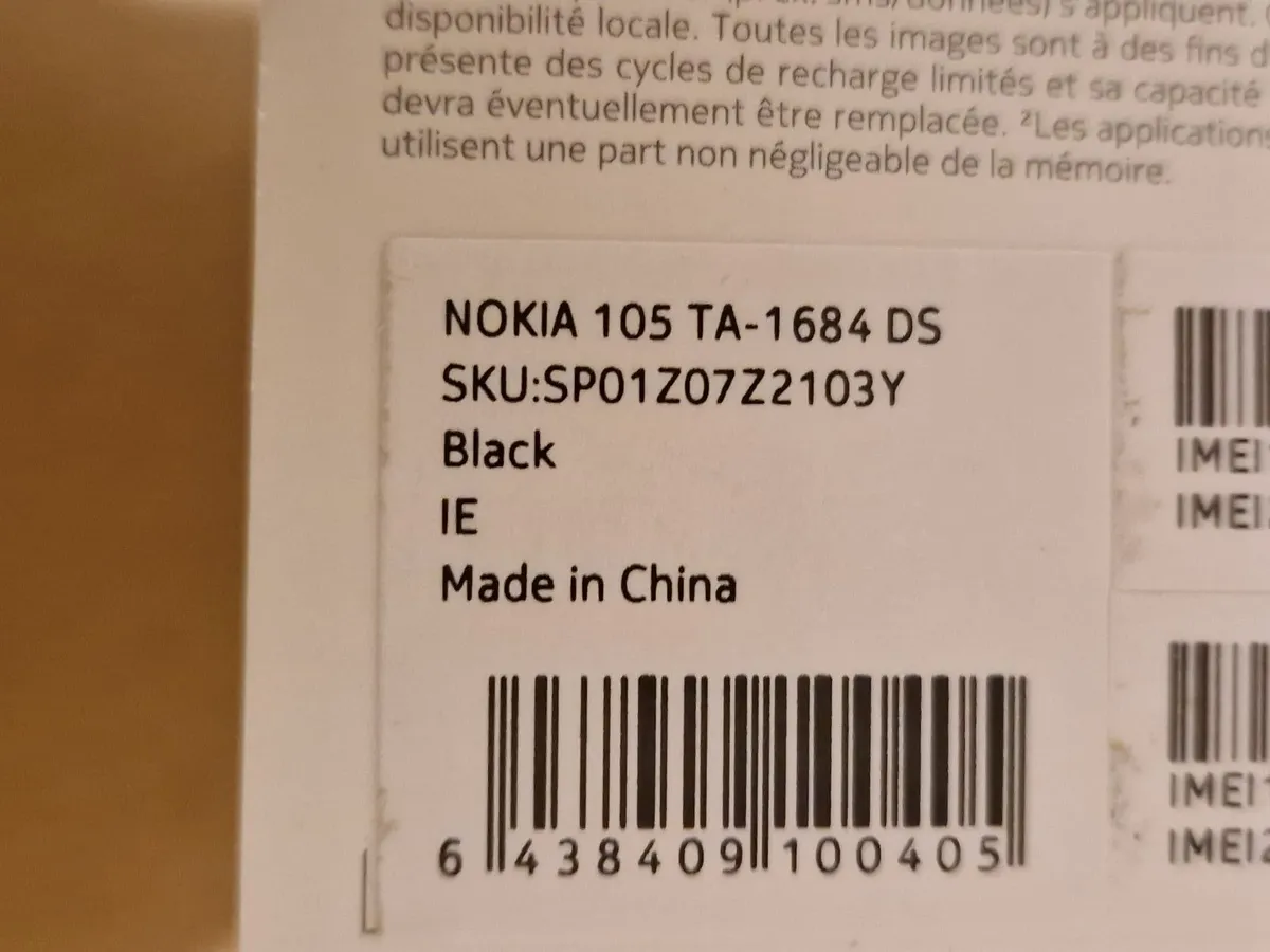 NEW AND SEALED Nokia 105 Dual Sim Mobile - Image 4