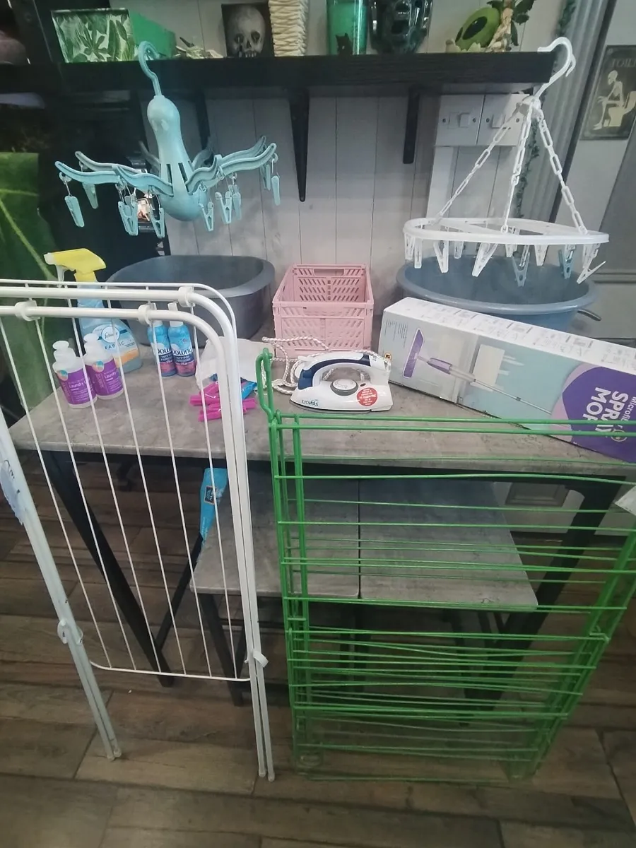 Complete Laundry Starter Bundle, Drying Rack - Image 1