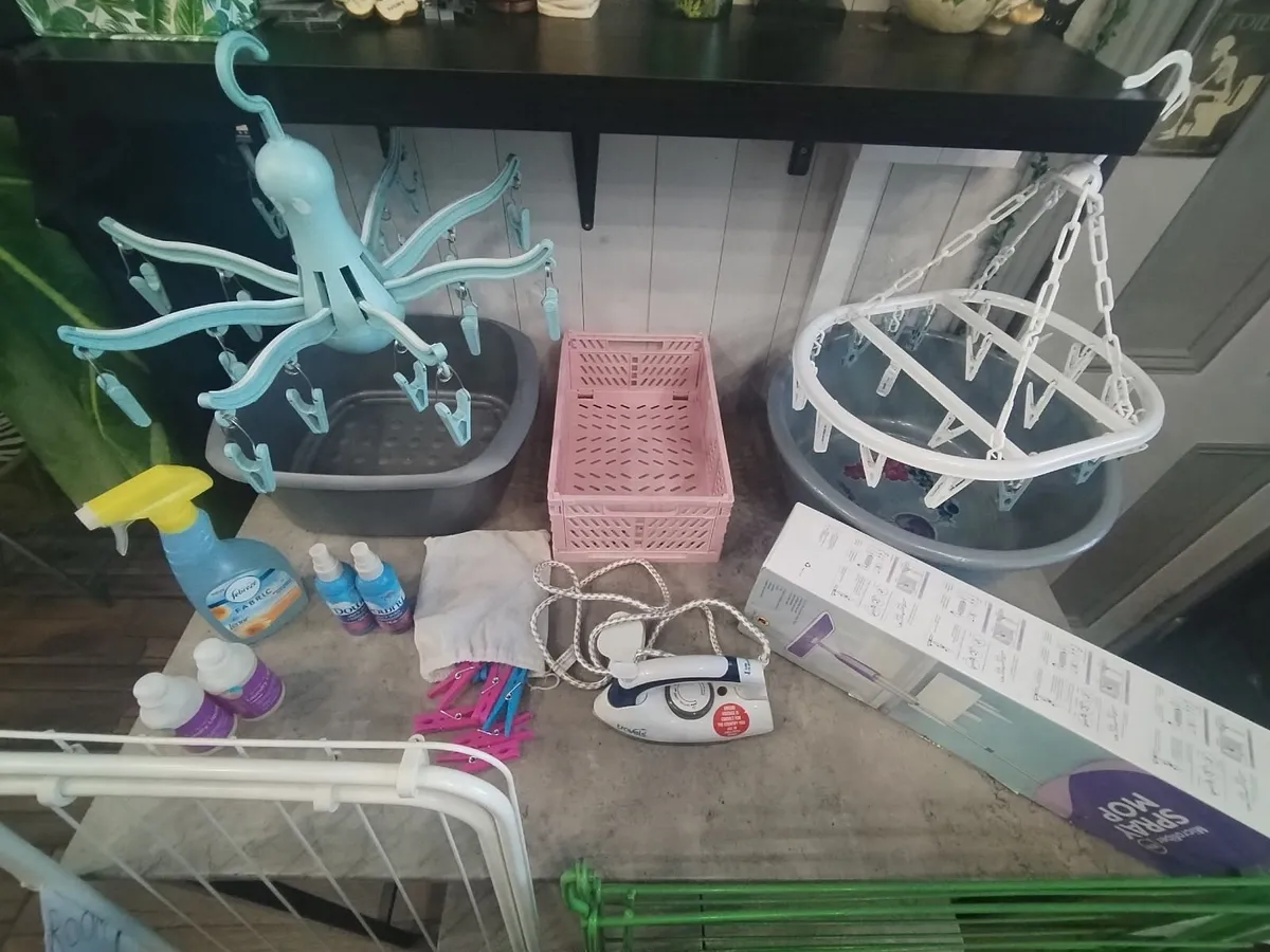 Complete Laundry Starter Bundle, Drying Rack - Image 3