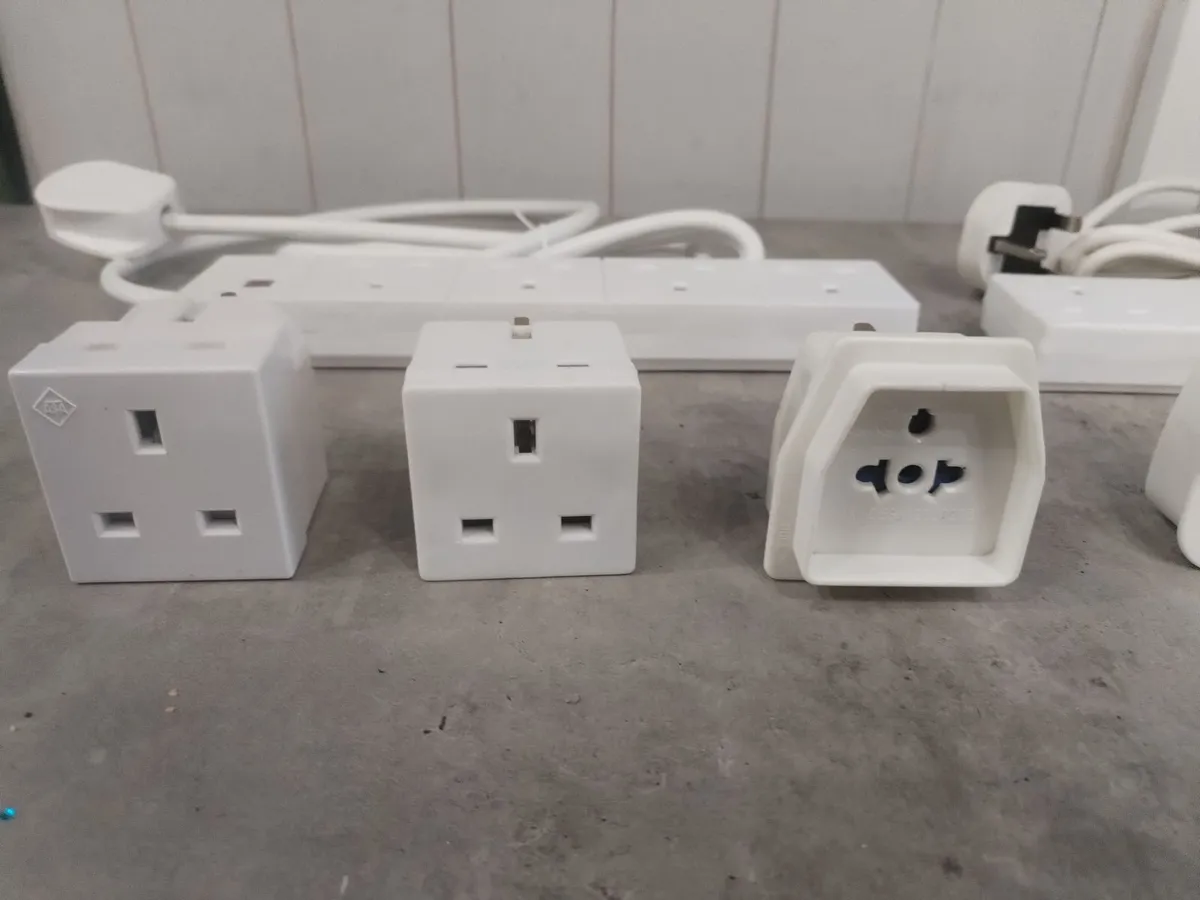 UK Extension Leads and Plug Adapters Bundle - Image 2