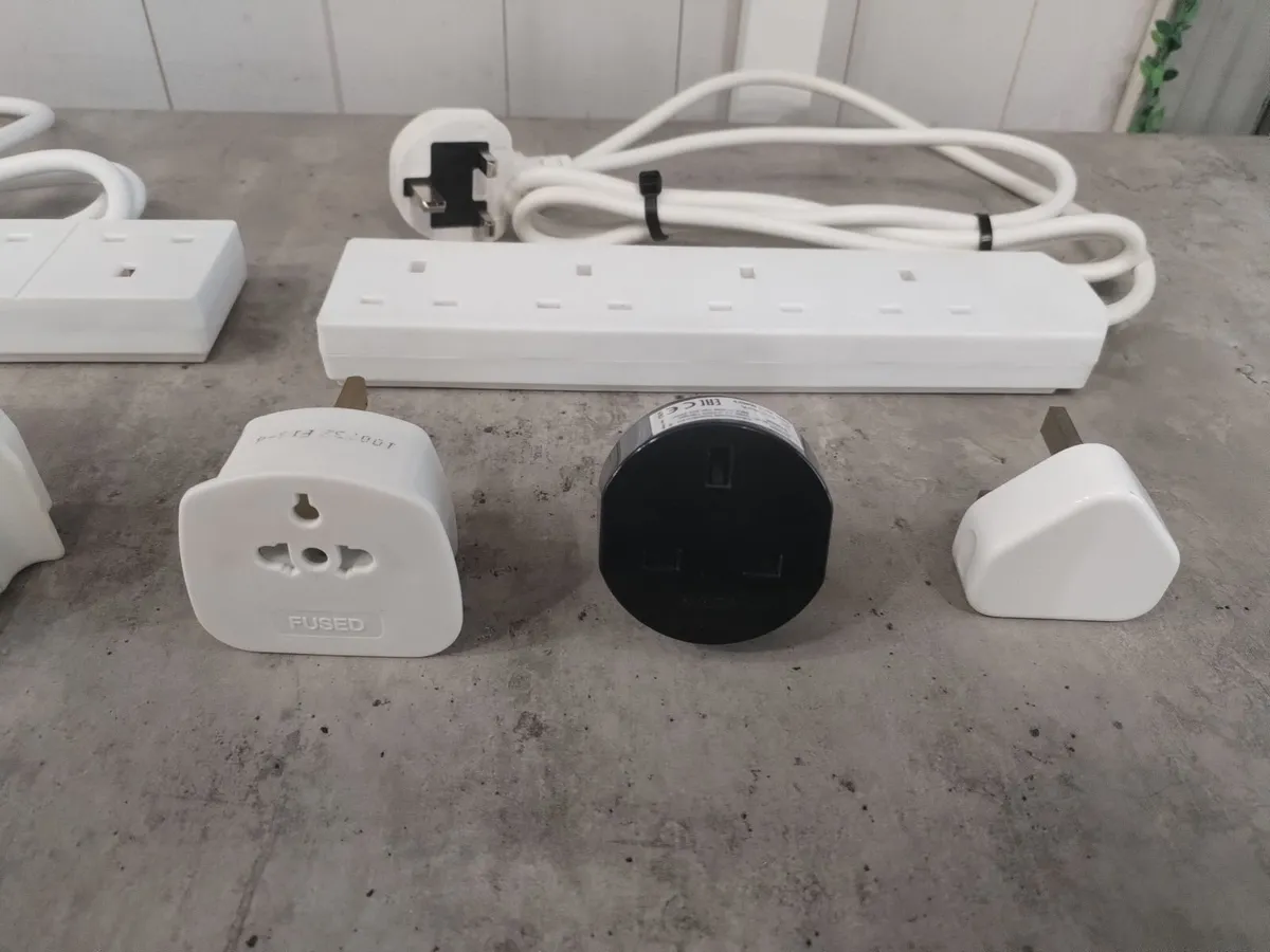 UK Extension Leads and Plug Adapters Bundle - Image 3