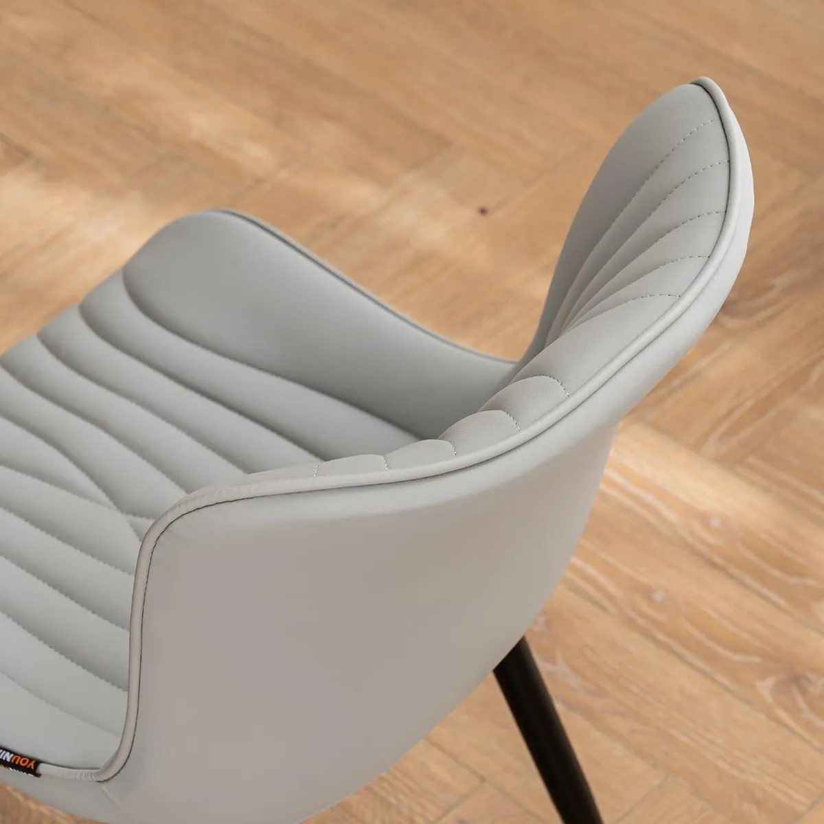 Dining Chairs Set of 2 Modern PU Leather Kitchen - Image 4