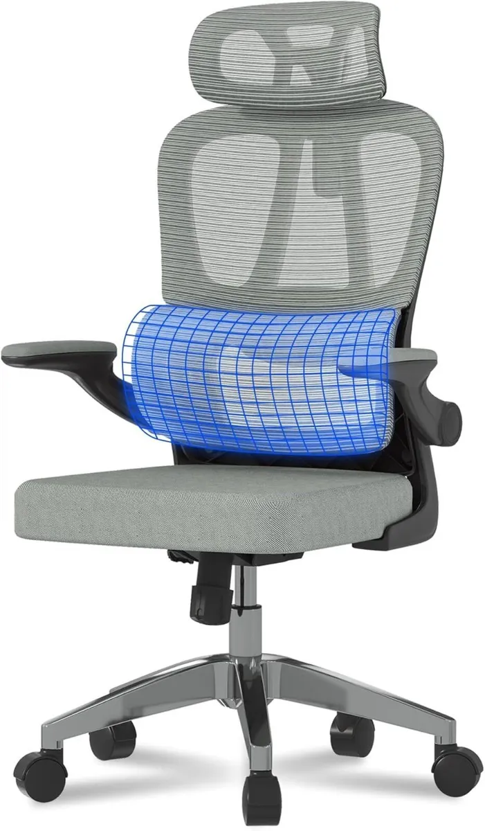 Ergonomic Office Chair 2D Armrests Desk with - Image 1