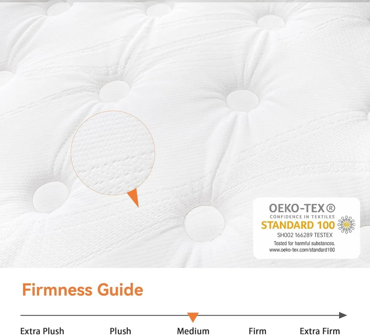 4FT Small Double Mattress 10.6 Inch Gel Memory - Image 4