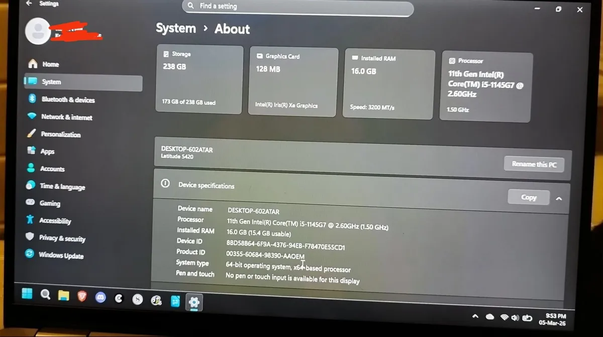 Dell Latitude 5420 - Image 1