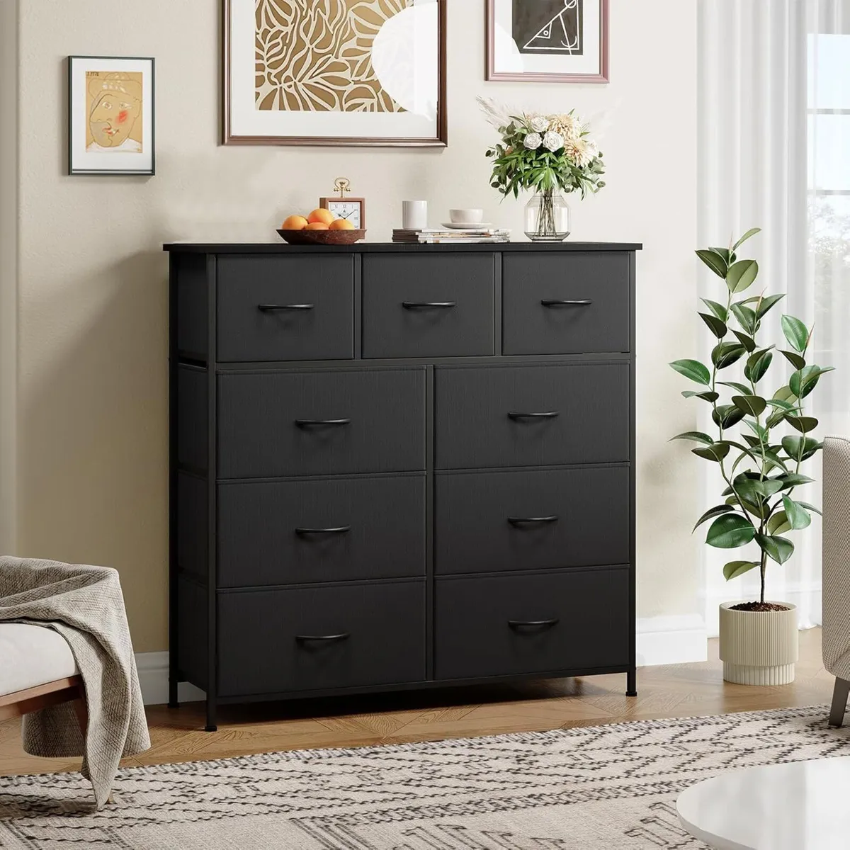 Tall Chest of Drawers for Bedroom with 9 Wide - Image 4
