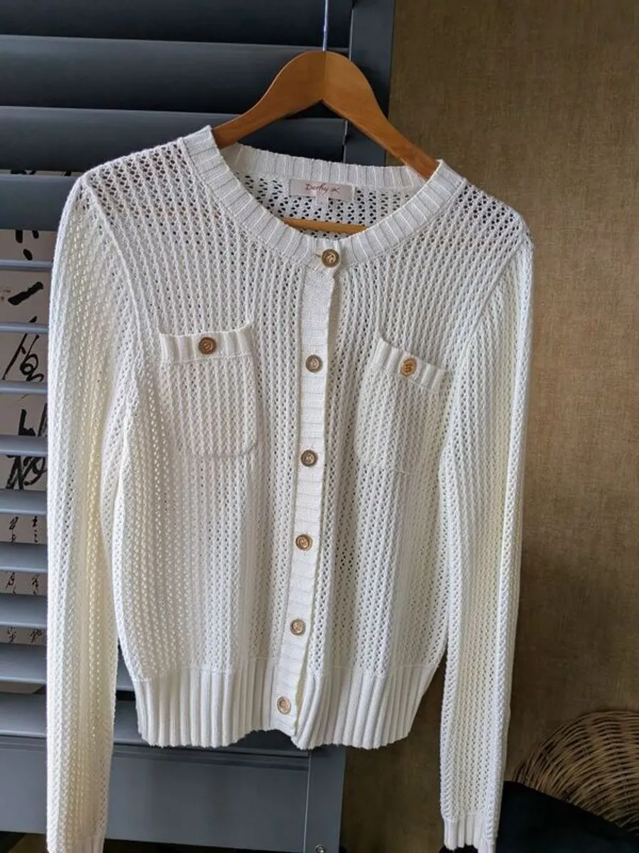 DERHY off white/cream cardigan - Image 1