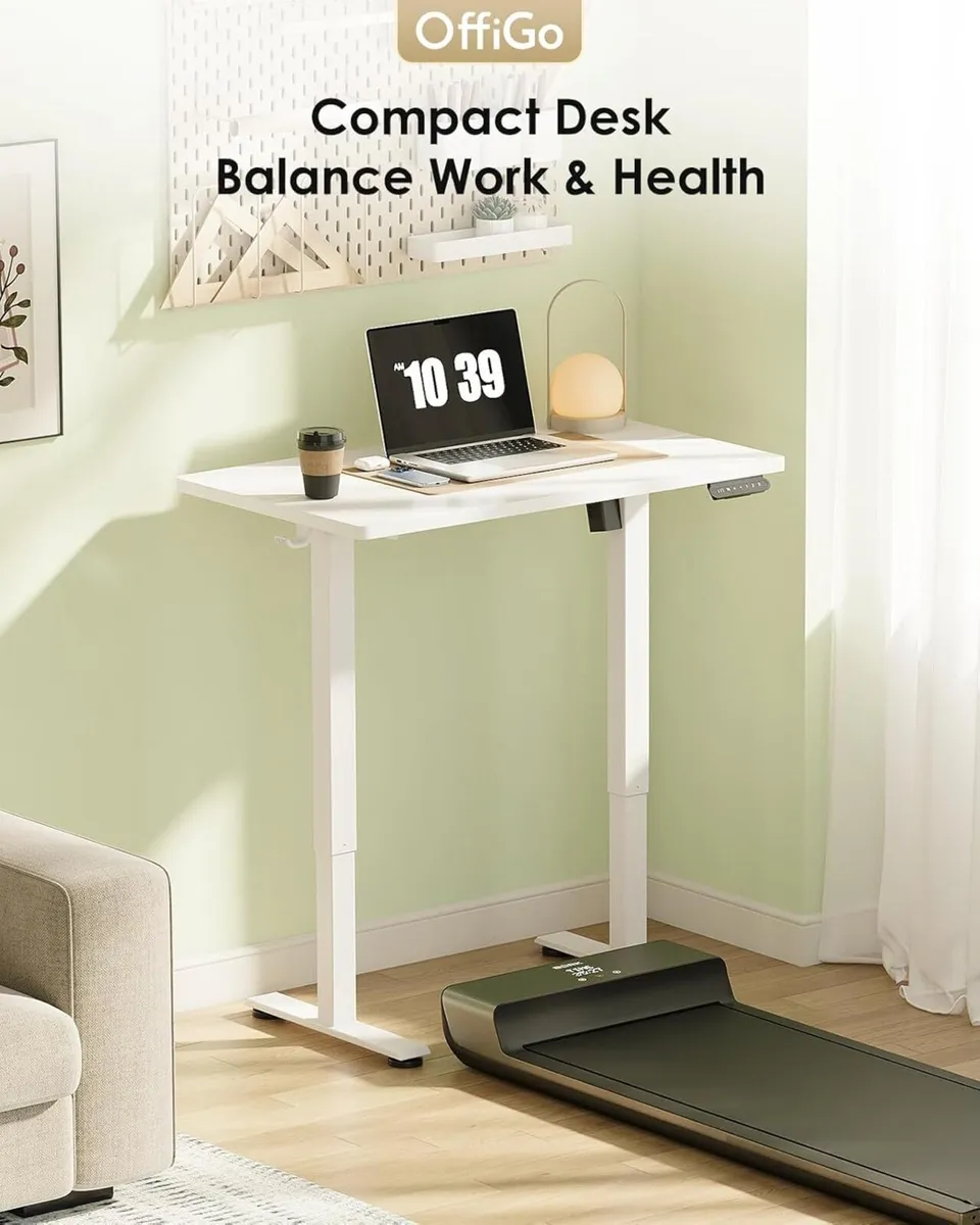 Standing Desk 80cm Small Height Adjustable with 3 - Image 3