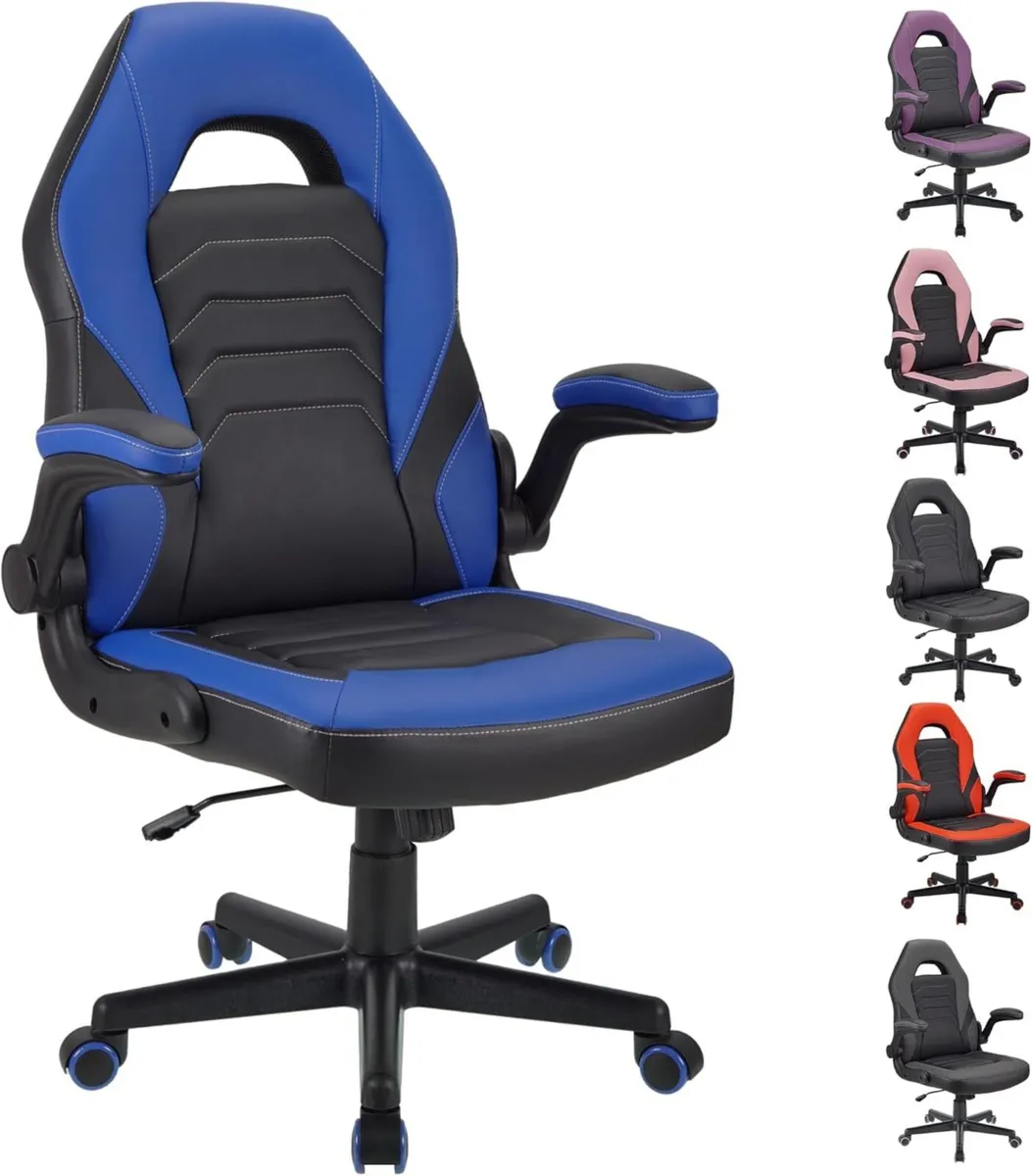 Ergonomic Gaming Office Chair with Flip-Up Arms - Image 1