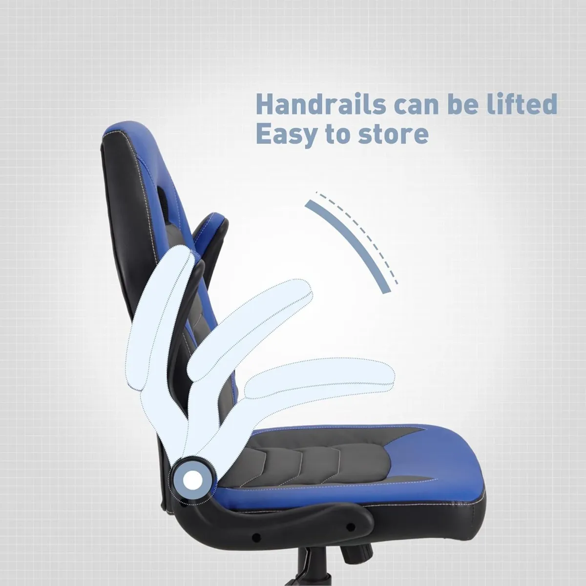 Ergonomic Gaming Office Chair with Flip-Up Arms - Image 4