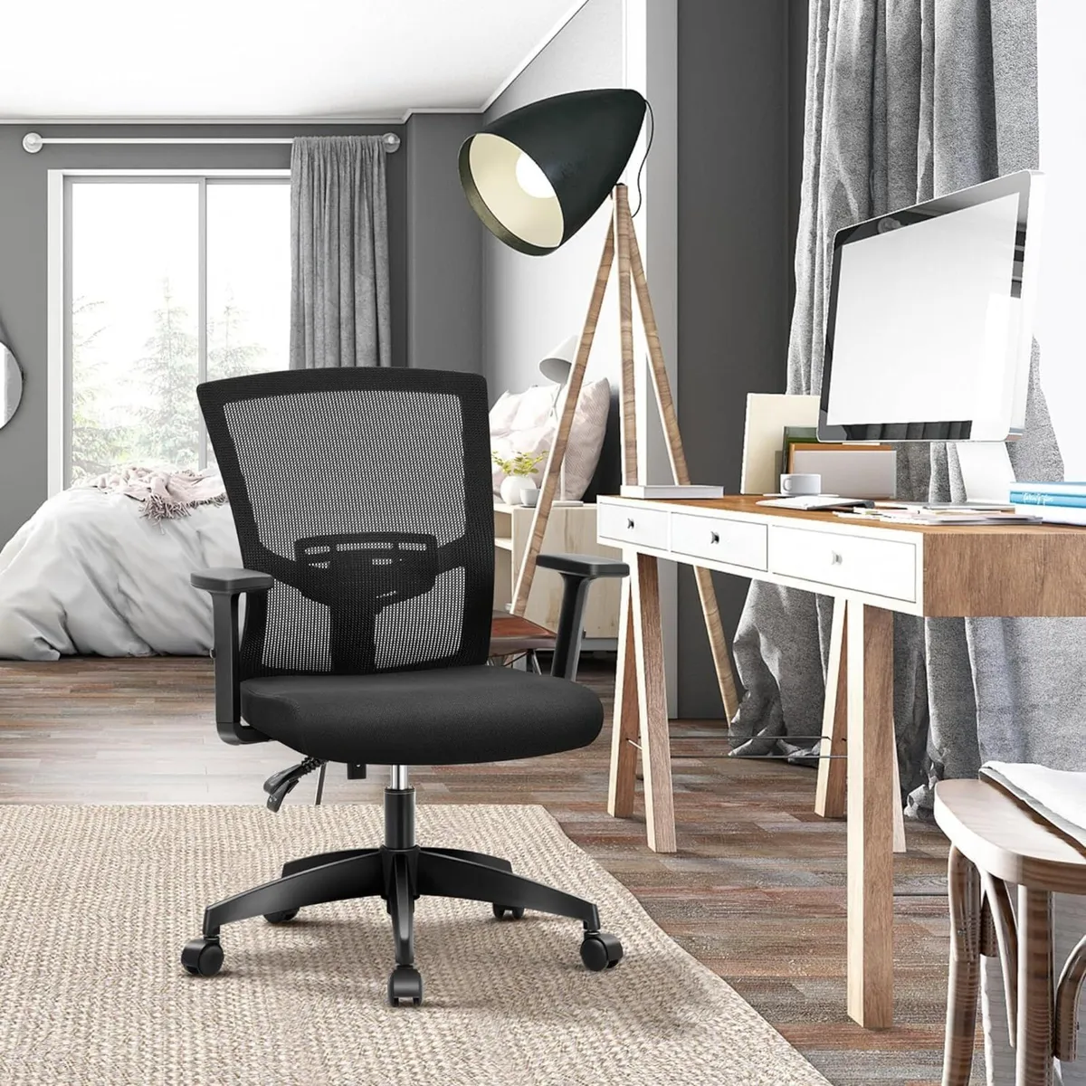 Office Chair Ergonomic Home Desk Mid Back Mesh - Image 2