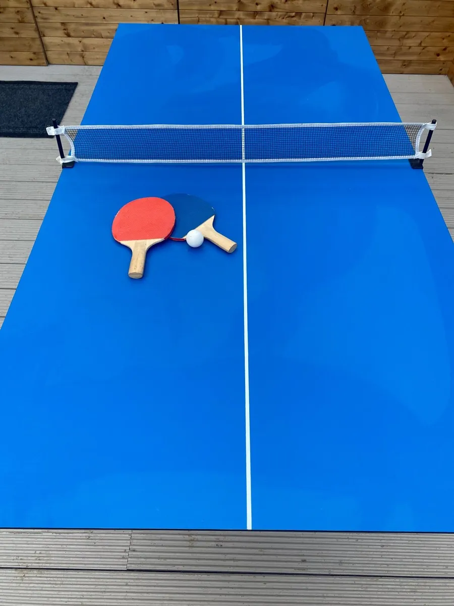 3 in 1 6ft Pool Table, Darts and Table Tennis - Image 3