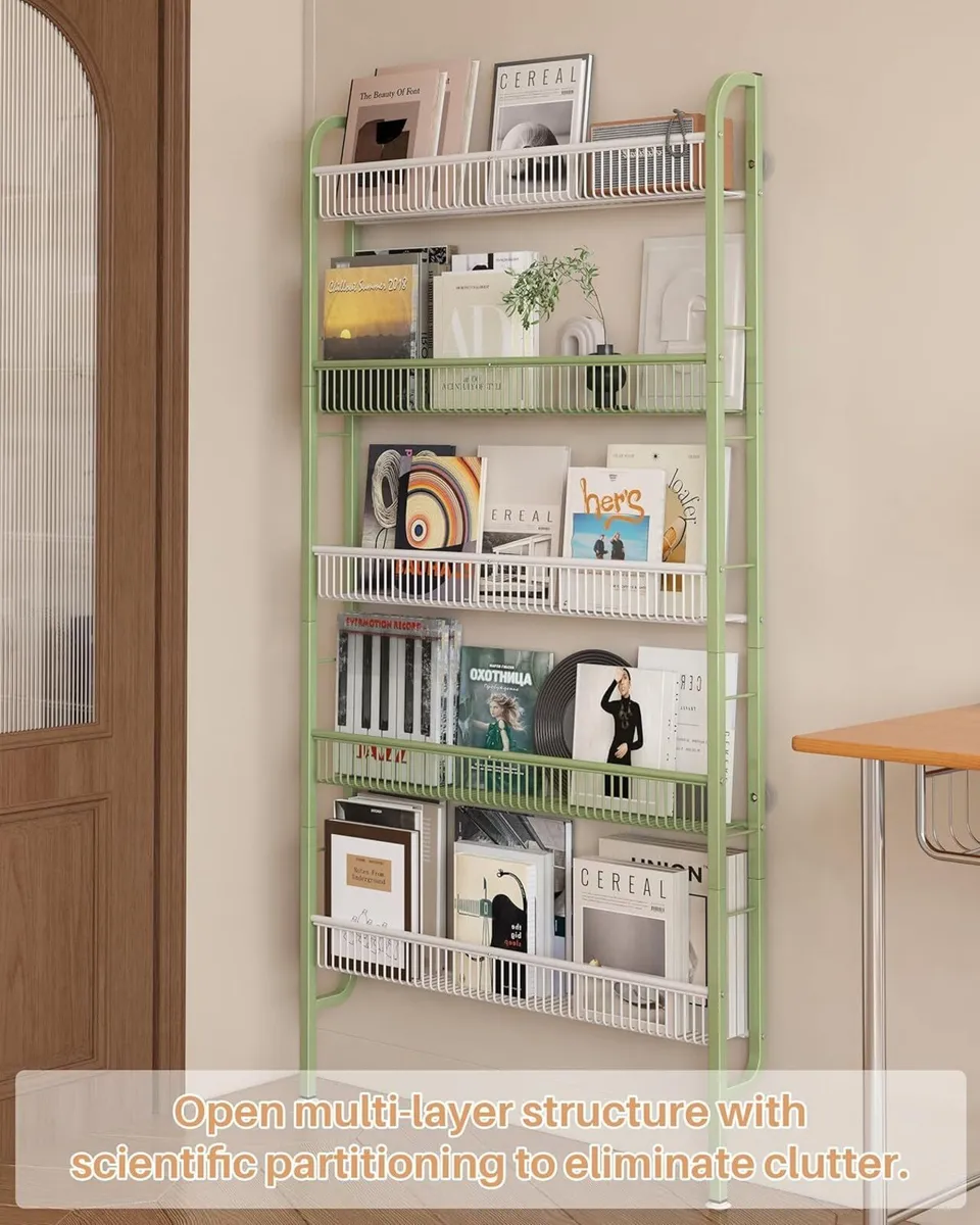Slim Metal Storage Shelf Behind Door Organiser 5 - Image 4
