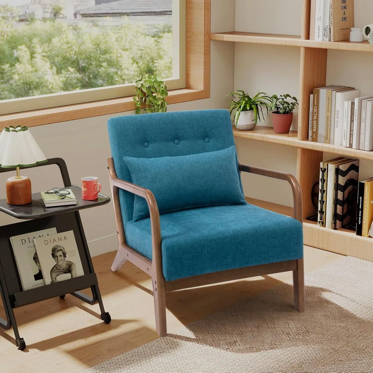 Armchair Living Room Comfy Arm Chair Reading - Image 4