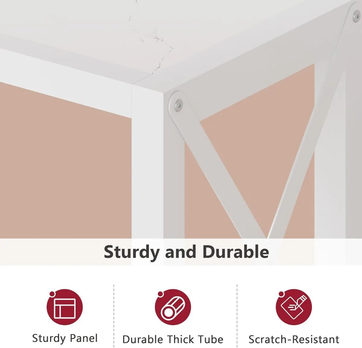 Console Table 41.8” 2-Tier Entryway Narrow Sofa - Image 4