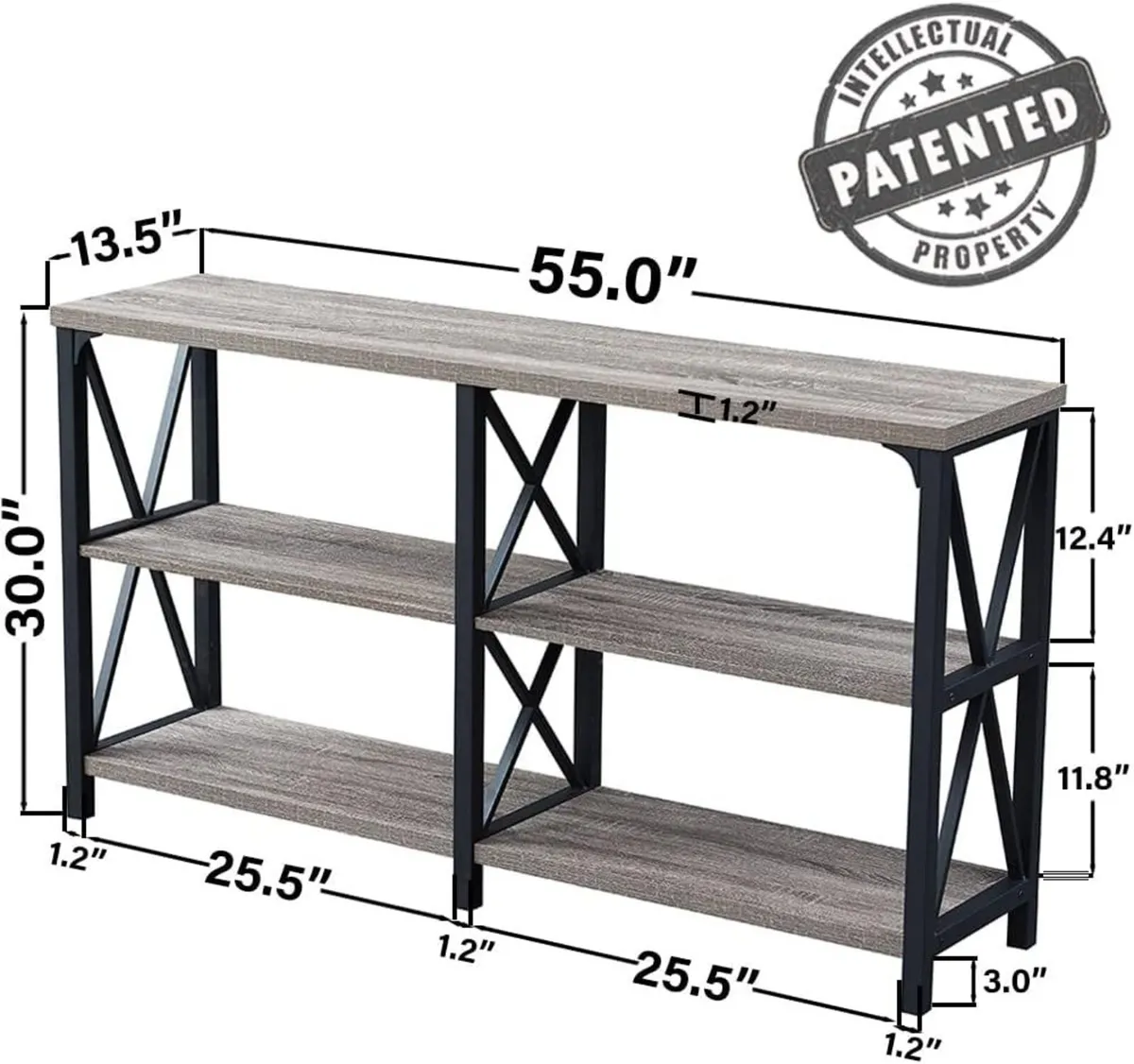 Rustic Sofa Table Farmhouse Console for Living - Image 2