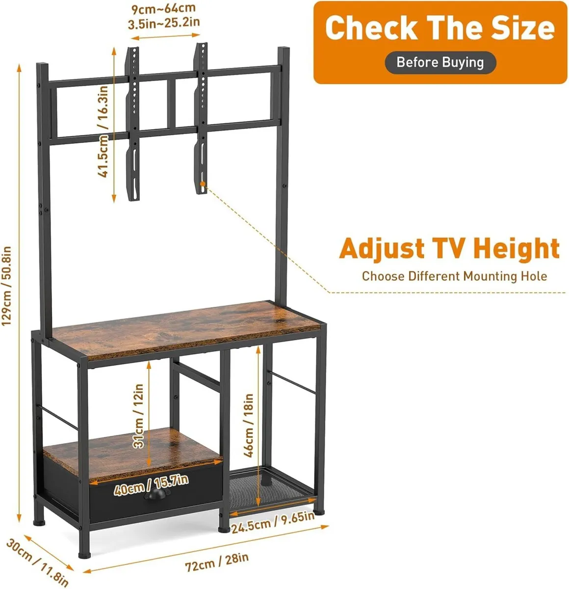 Universal TV Stand for 32-55 Inch Screens - Image 3