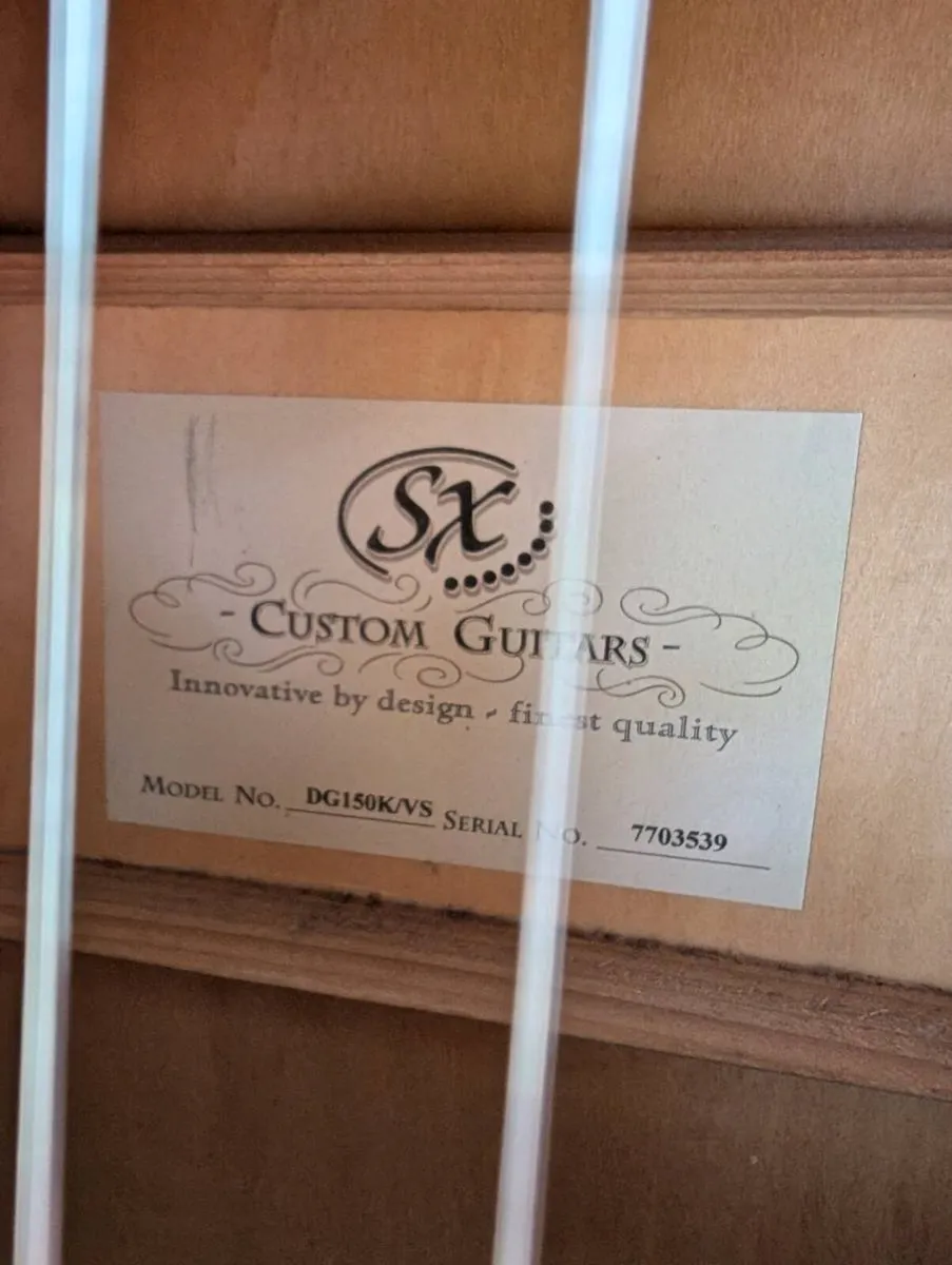 SX DG150 Acoustic Guitar - Image 3