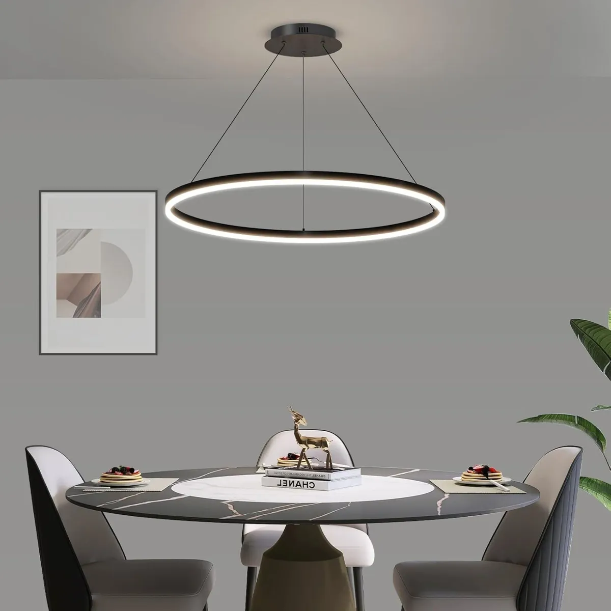 40cm Round Dining Table Pendant Lights Dimmable - Image 1