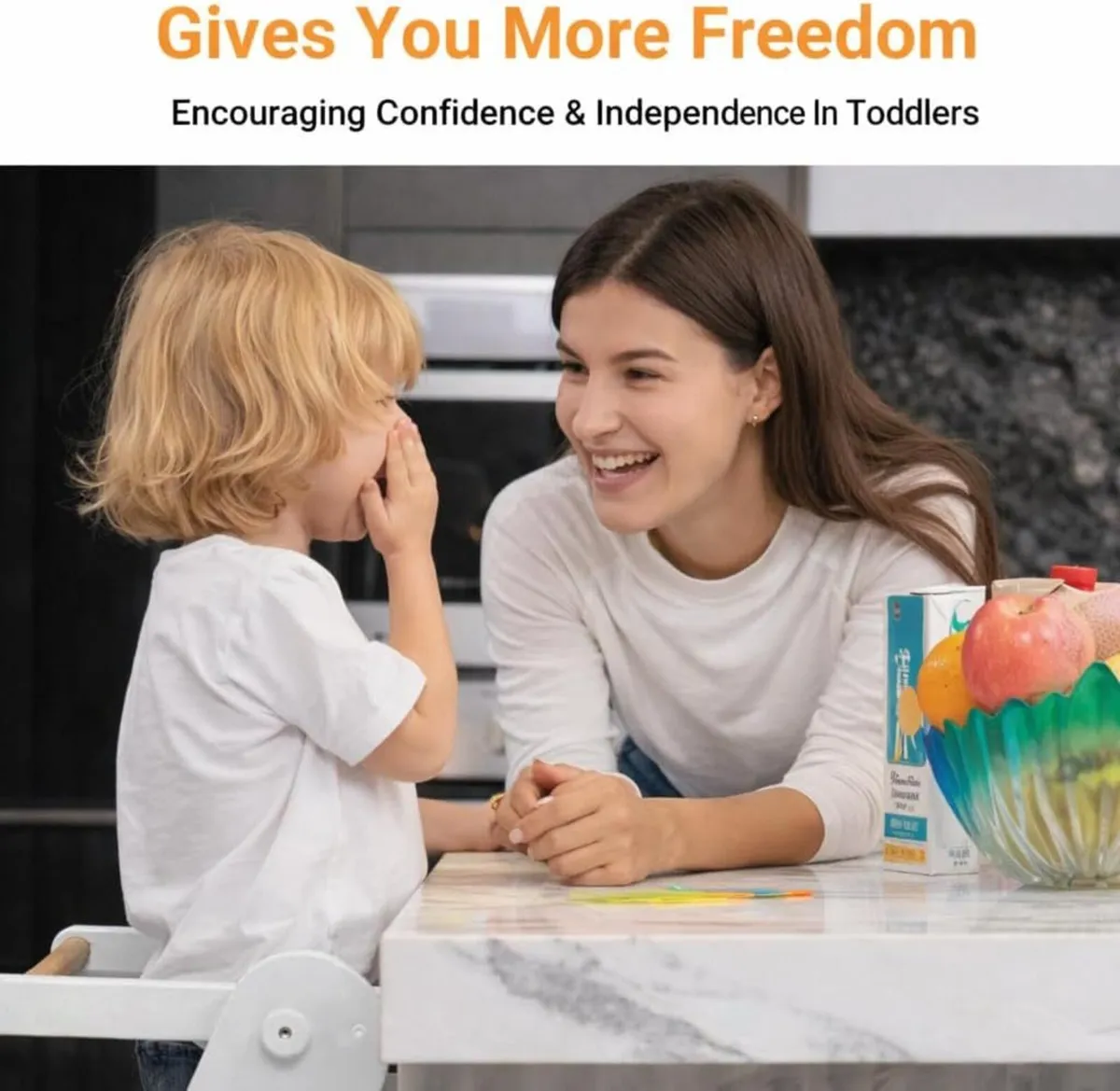 Foldable Kids Standing Stool with Safety Net – - Image 2