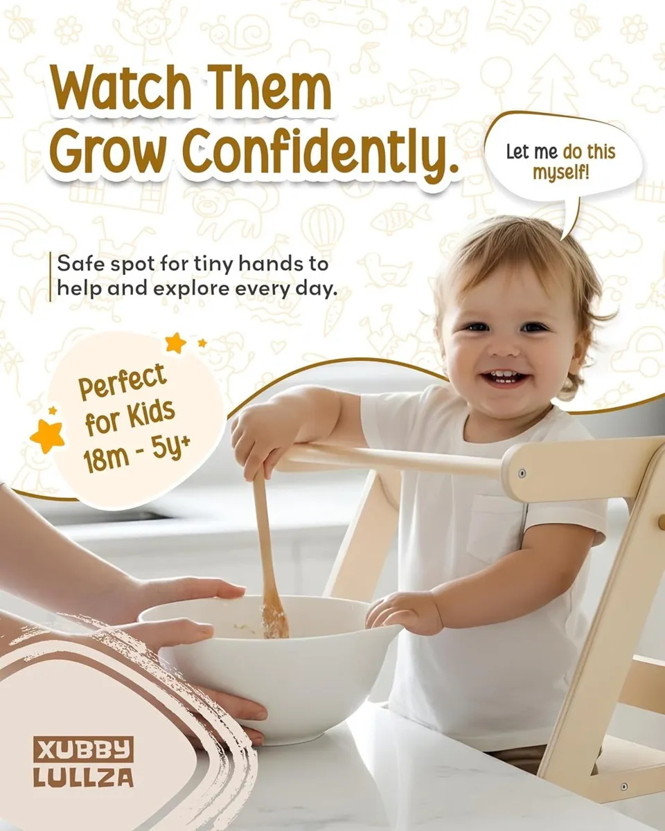 Foldable Toddler Tower – Space-Saving Folding - Image 4