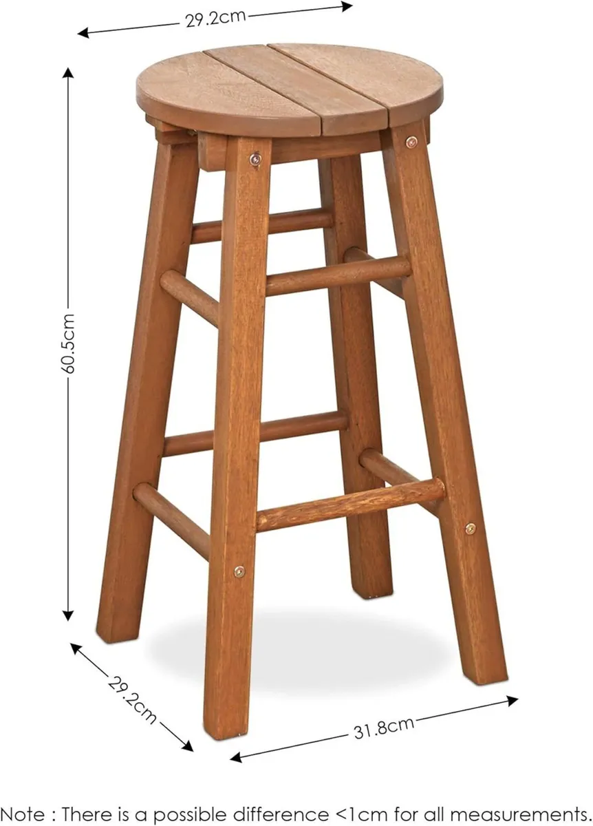 TIOMAN Outdoor Barstool Set of 2 Promo Arch Bar - Image 2