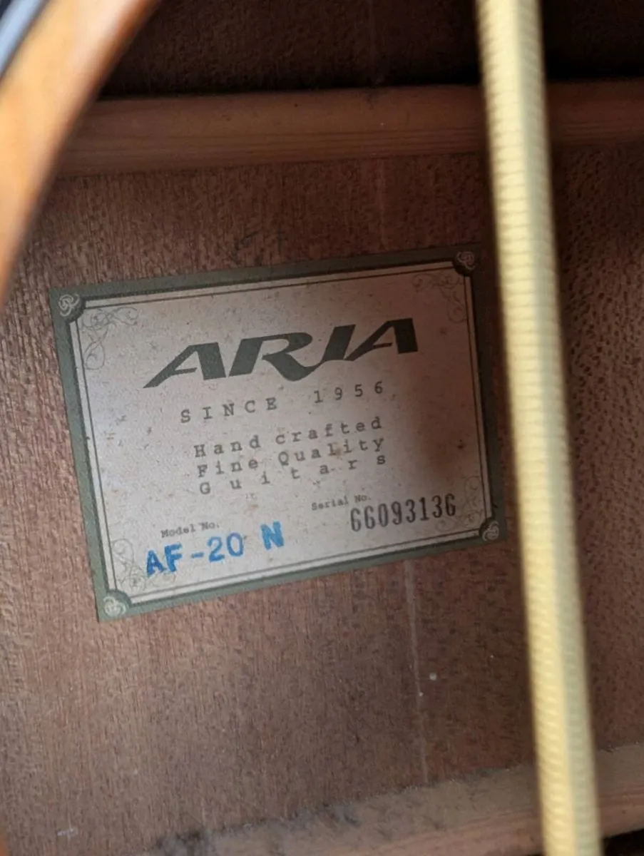 Aria AF-20 Acoustic Guitar - Image 4