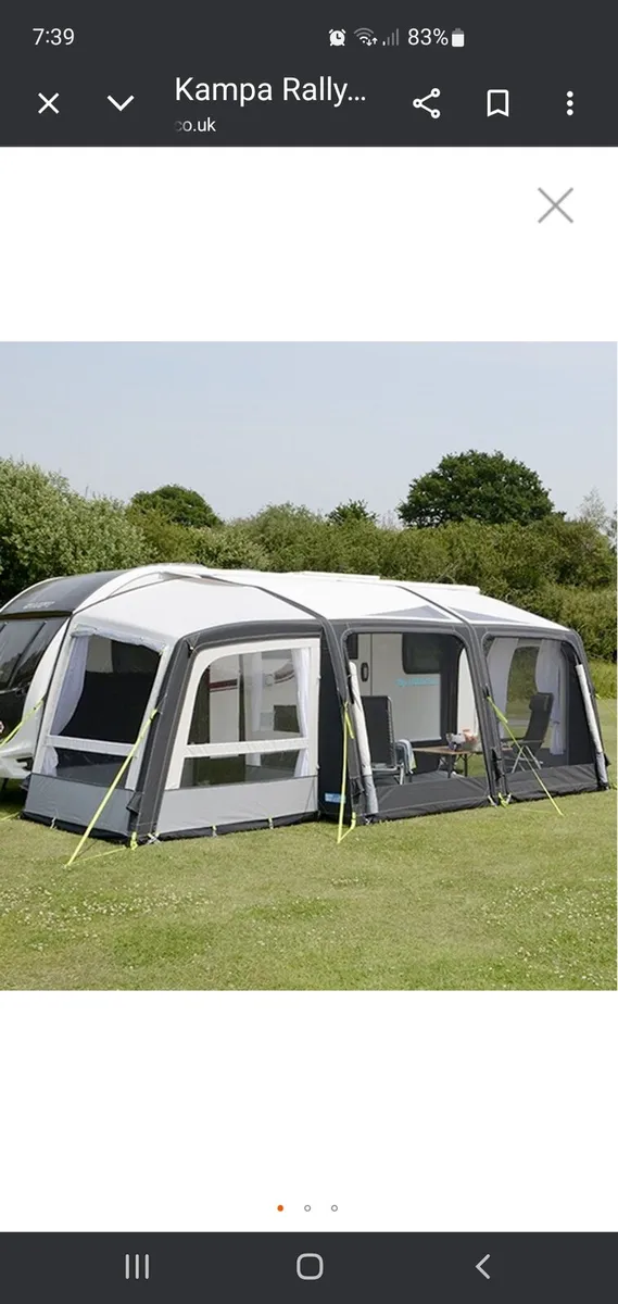 Caravan camper awning kampa 390plus air - Image 1
