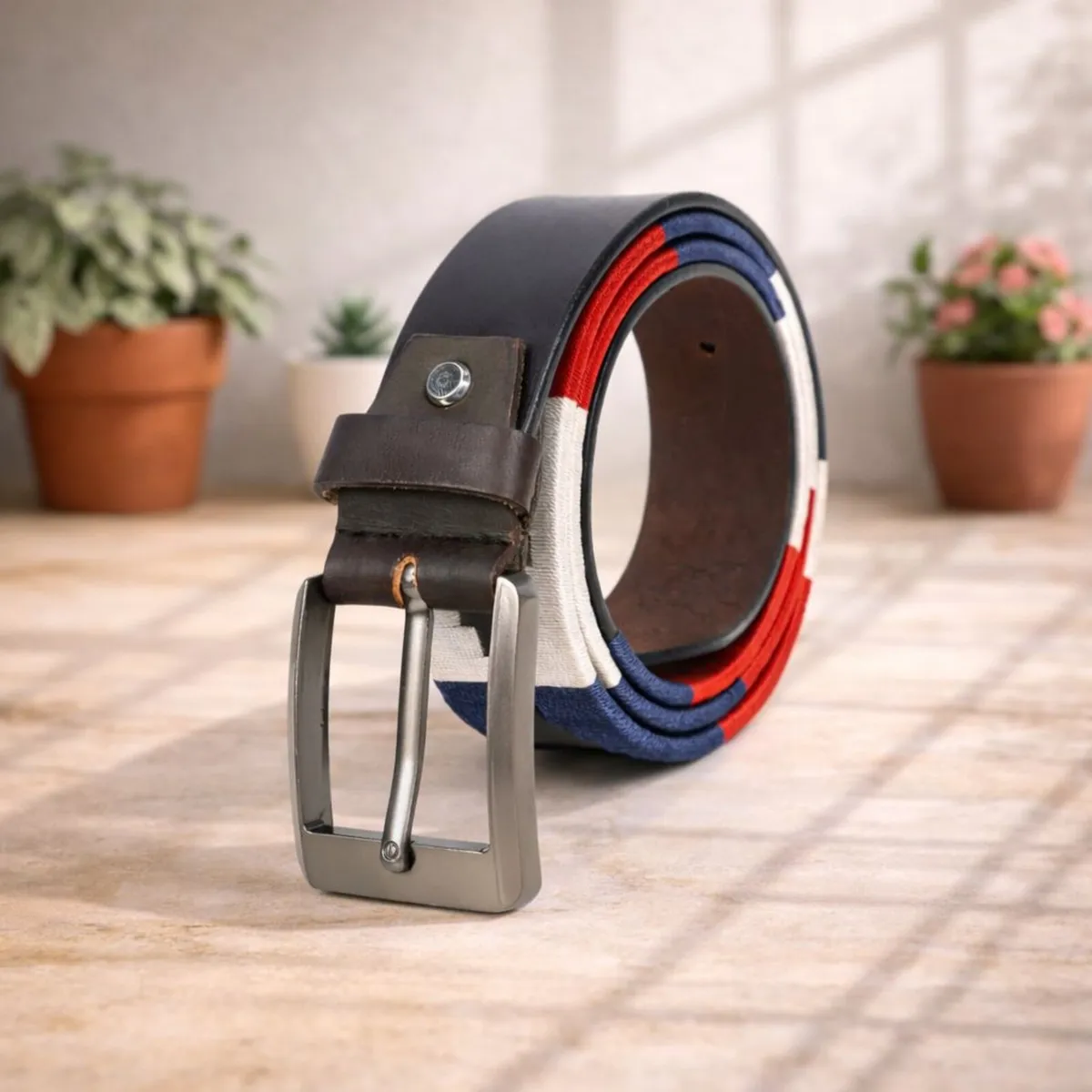 Unisex Handmade Leather Polo Belt - Image 1