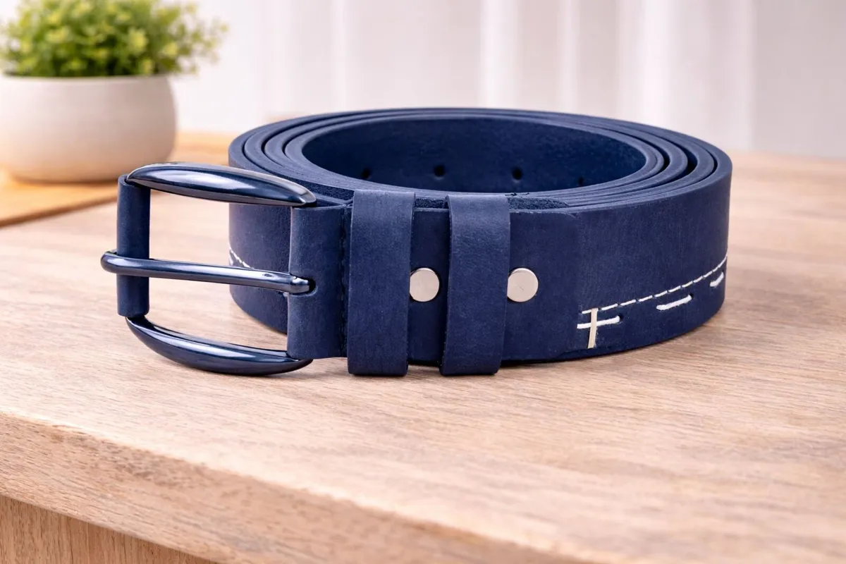Women Black Leather Belt Genuine Leather Belt - Image 3
