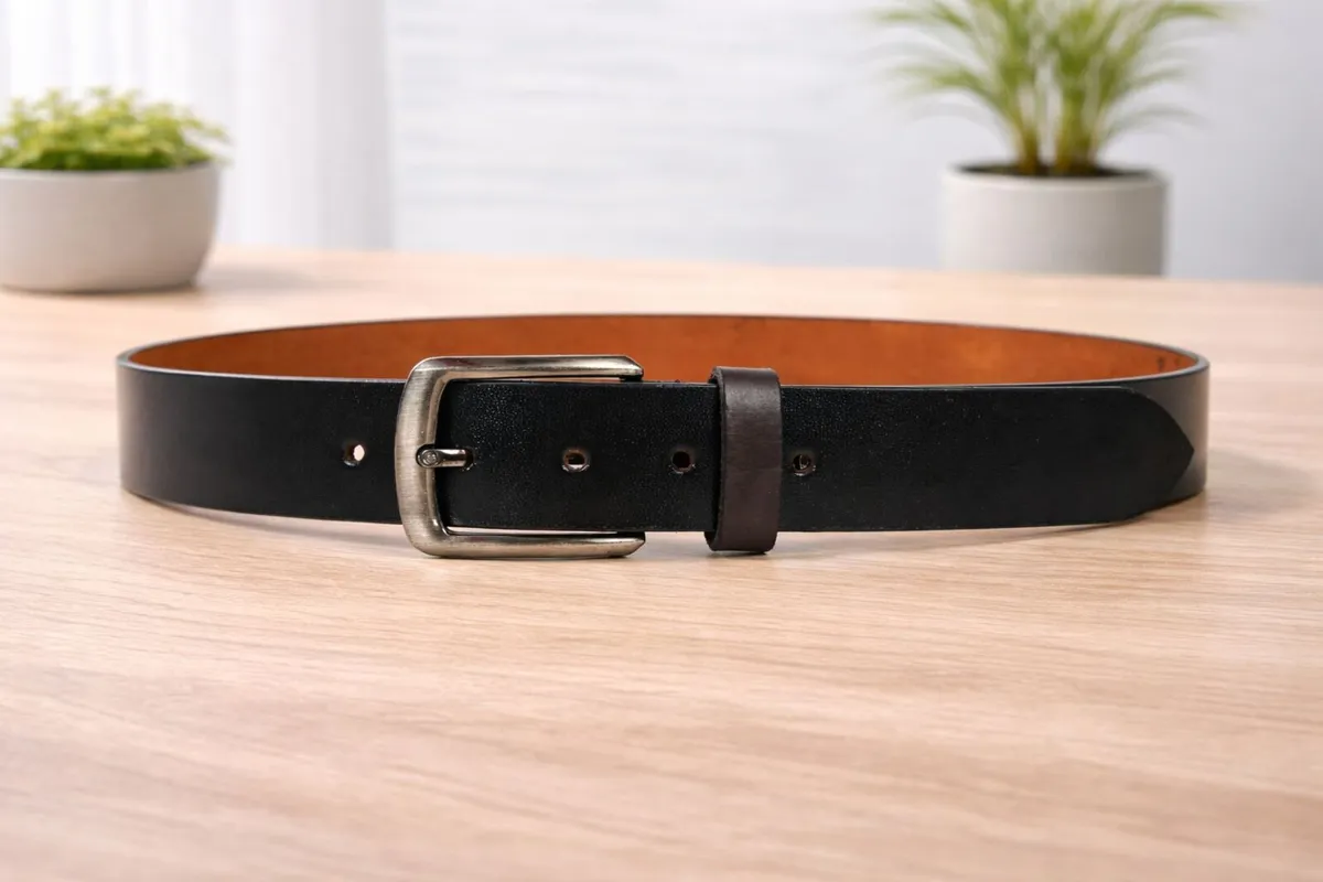 Unisex Genuine Leather Belt Classic Handmade Belt - Image 4