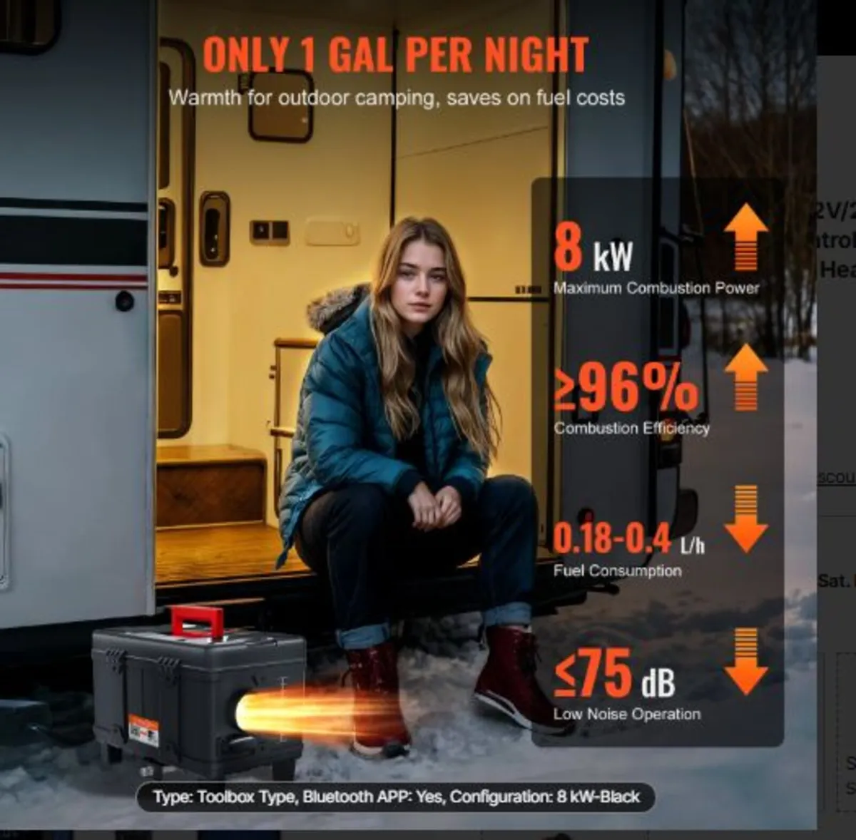 5-8KW Diesel Heater, 12V/24V All in One Diesel - Image 3