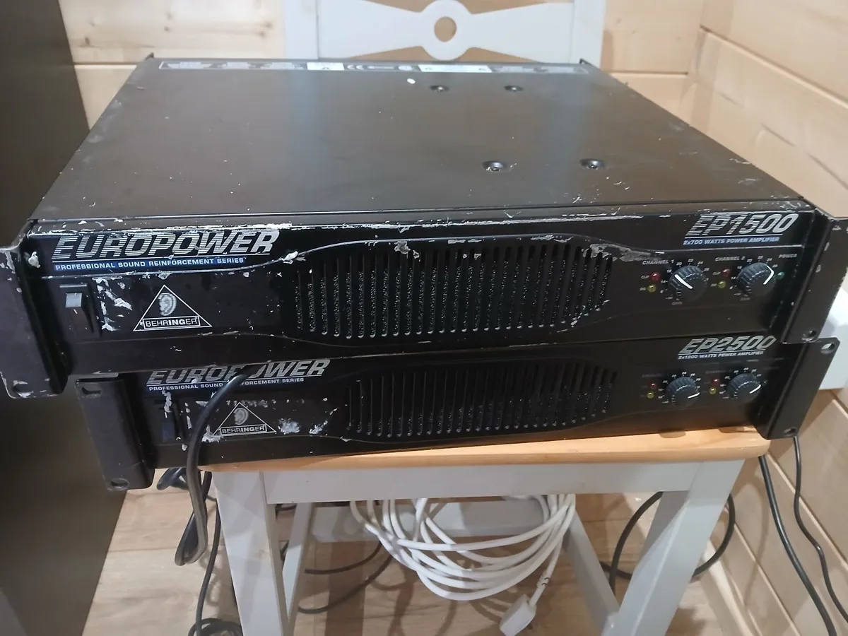1 x Europower EP1500 700 Watt Power Amplifier.