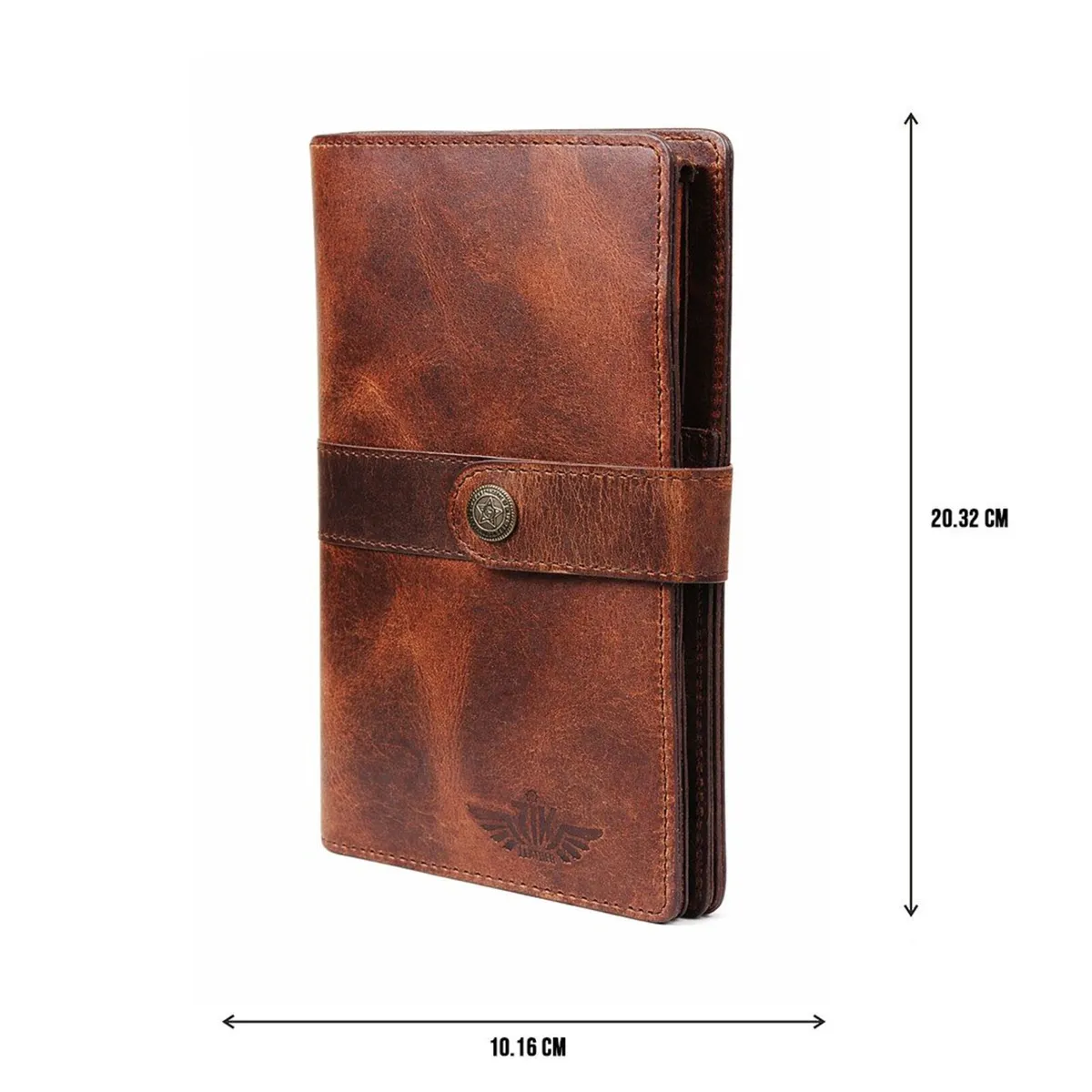 Genuine Leather Passport Holder Travel Wallet - Image 2