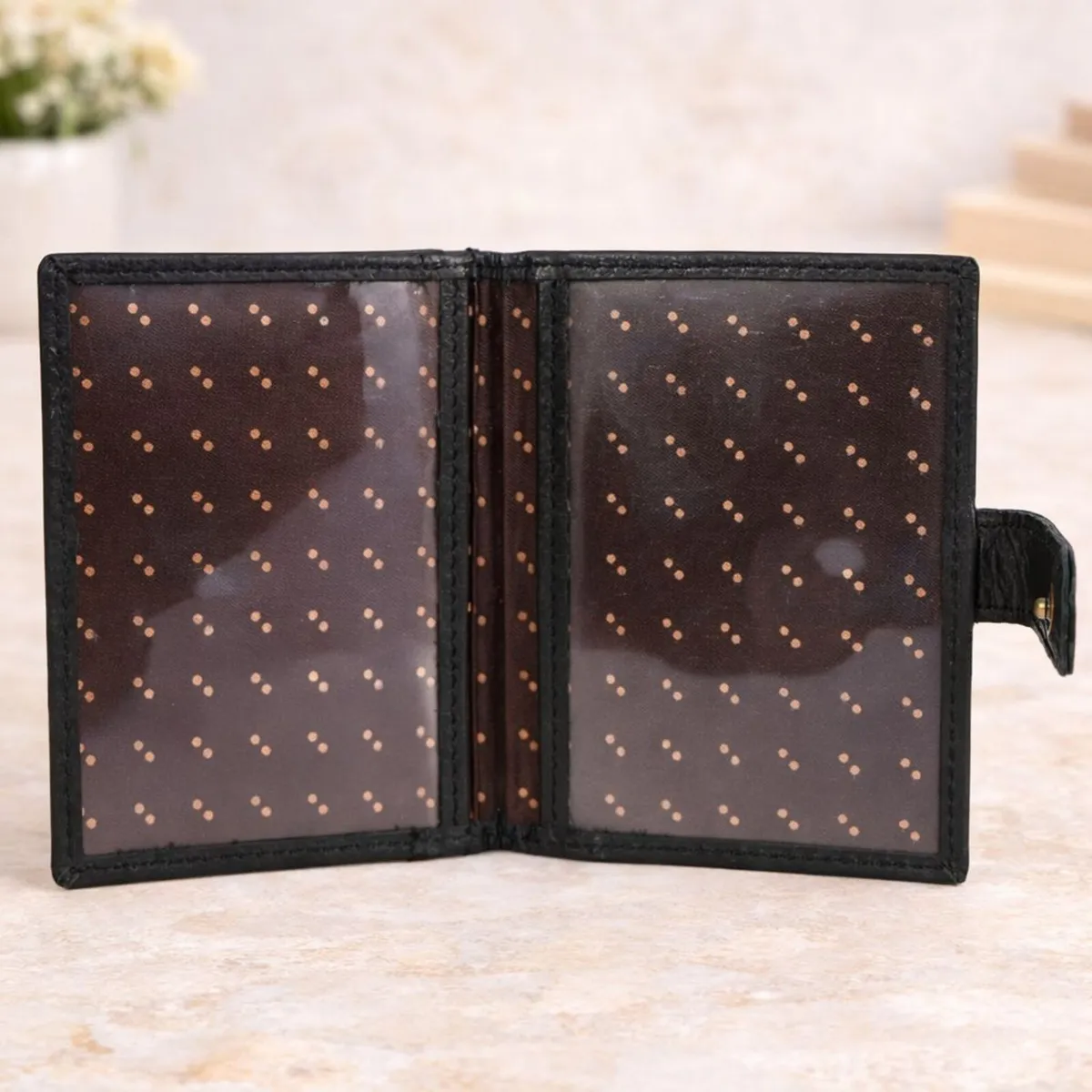 Genuine Leather Travel Passport Holder - Image 3