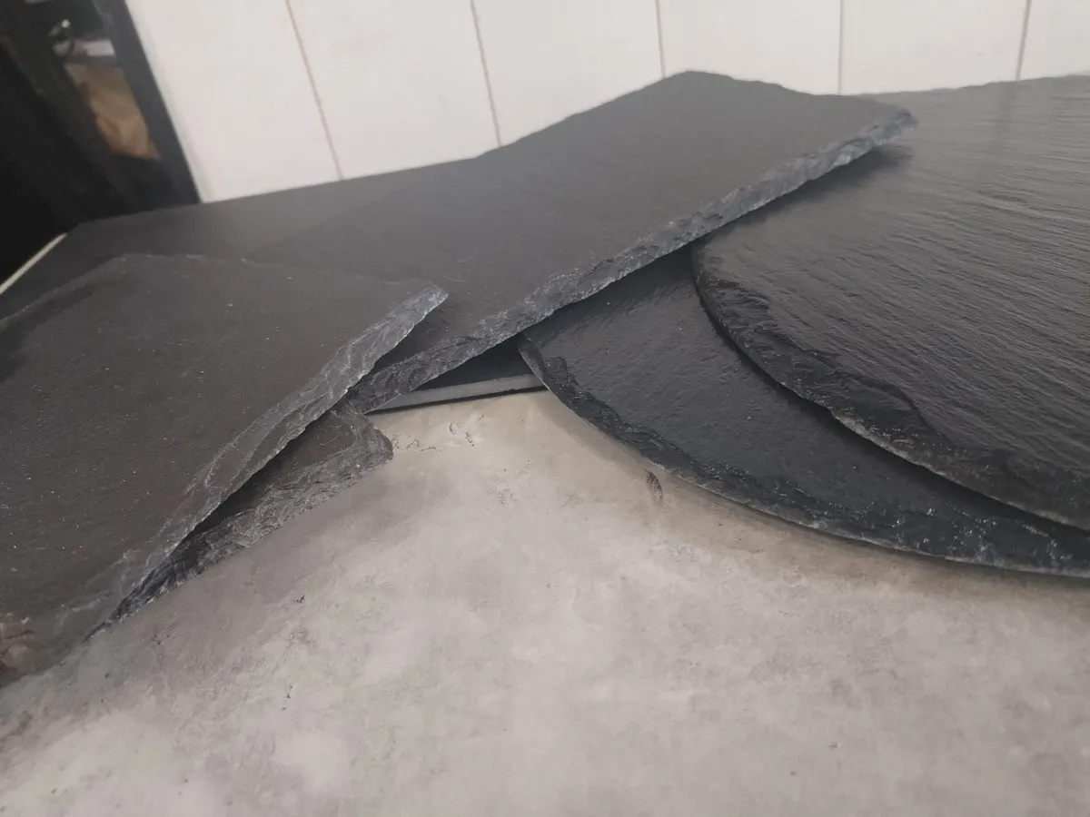 Natural Slate Serving 6 plates Set dinnerware - Image 2