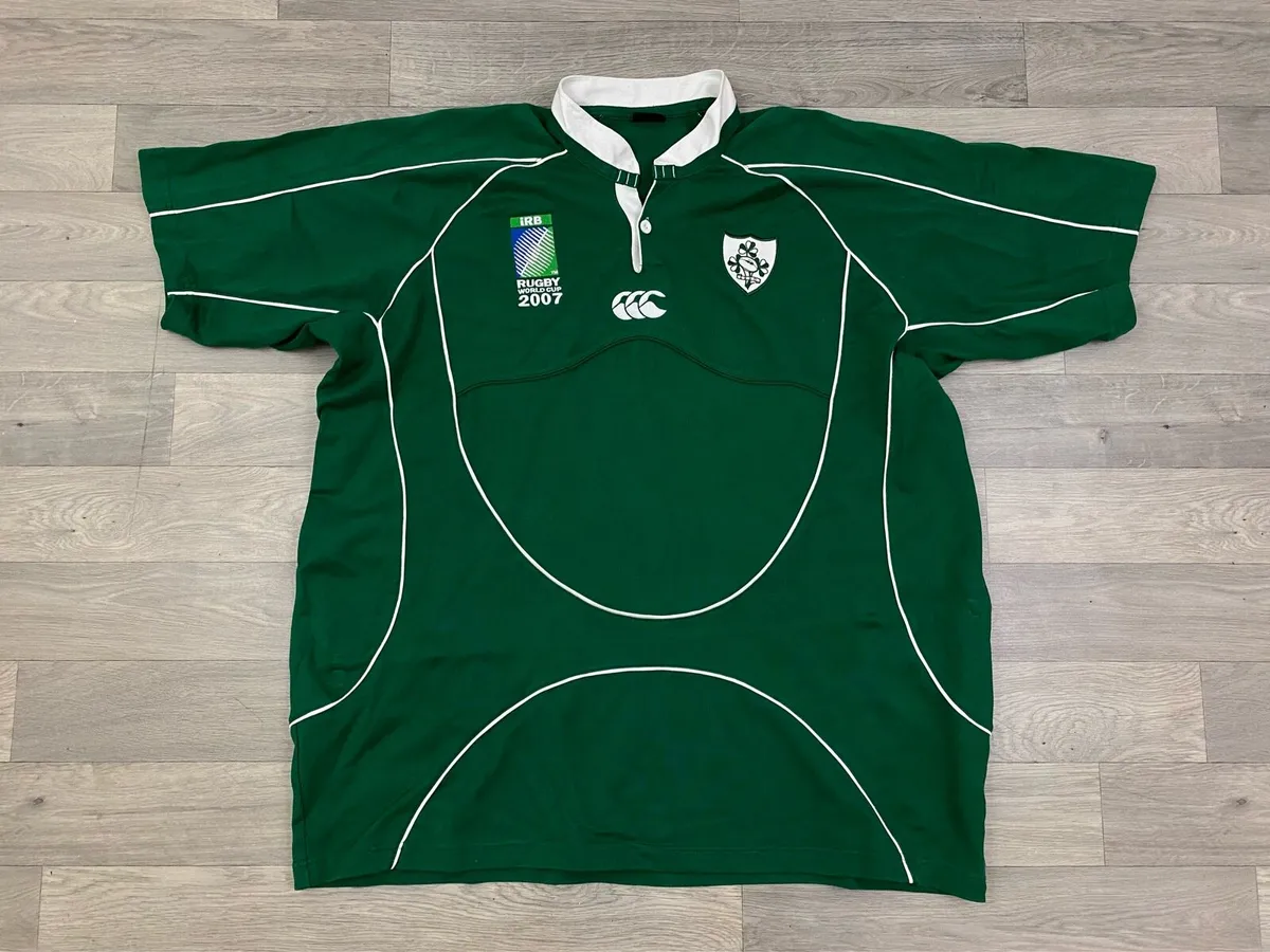 Vintage 2007 Rugby World Cup Ireland Jersey 3XL - Image 1