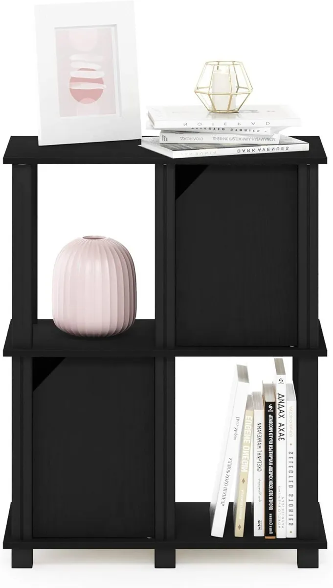 Brahms 3-Tier Storage Shelf with 2 Doors Black - Image 4