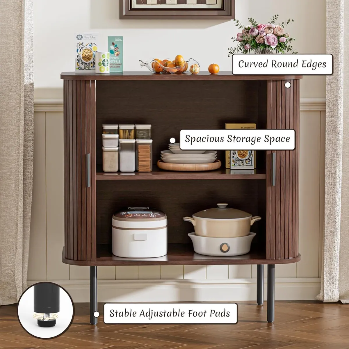Sideboard Buffet Storage Cabinet for Living Room - Image 3