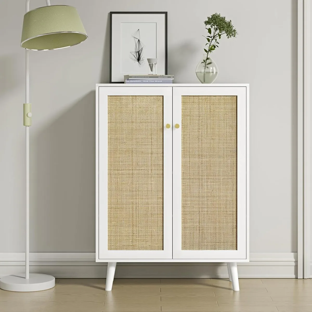 White Sideboard Storage Cabinet for Living Room - Image 4