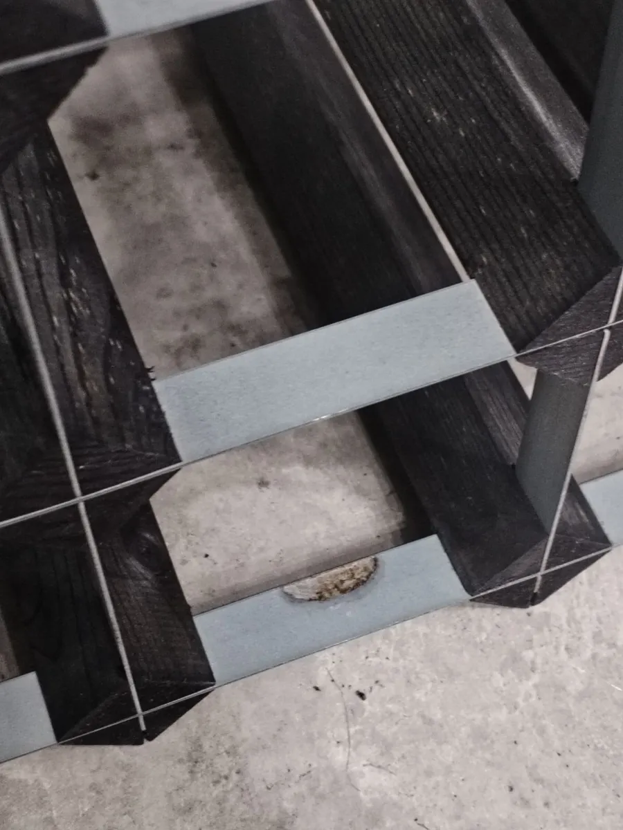 12 Bottle Wine Rack. metal wood Industrial modern - Image 4