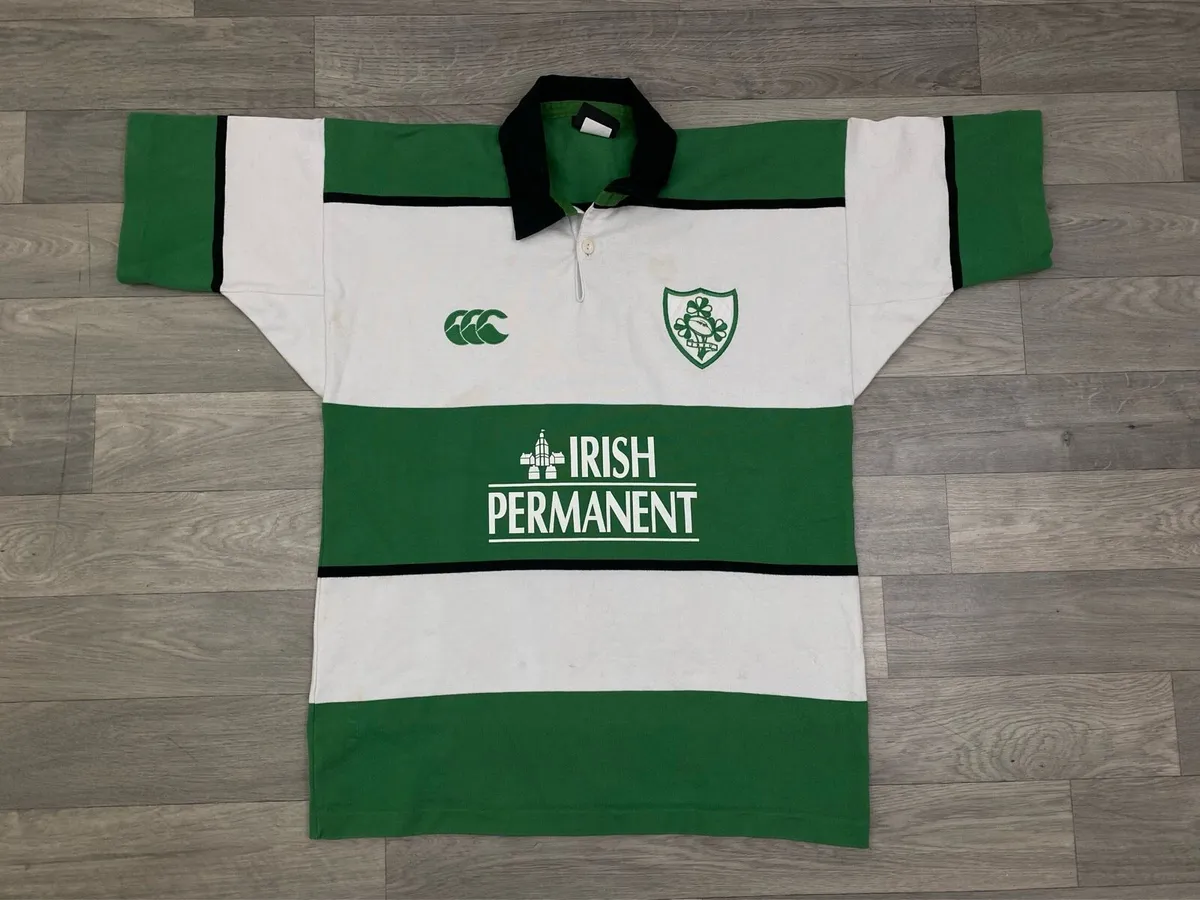 Vintage 2002 Canterbury Ireland Rugby Jersey M - Image 1