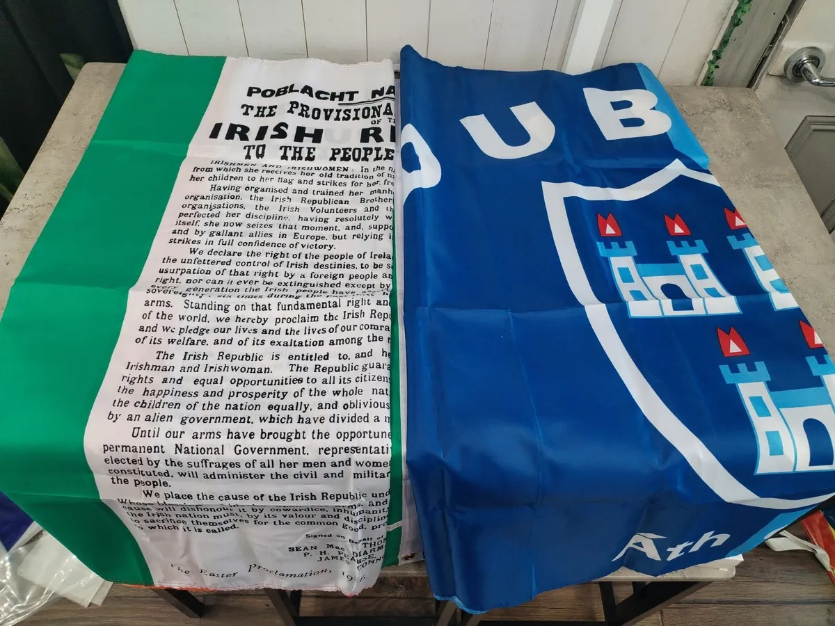 2 new Large Irish Flags 155 x 90cm Ireland Dublin - Image 1