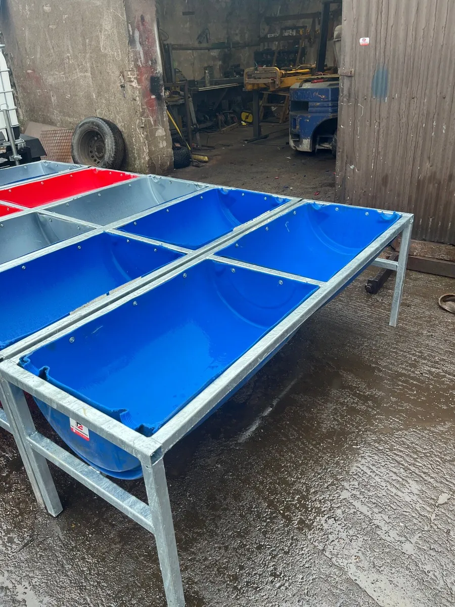 Galvanised feeding troughs - Image 3