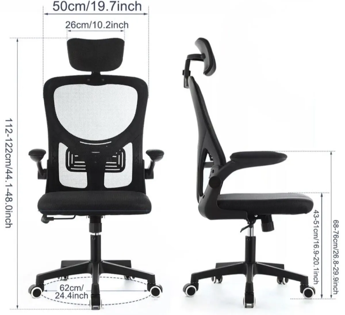 New Office Chair with Head Rest - Image 2