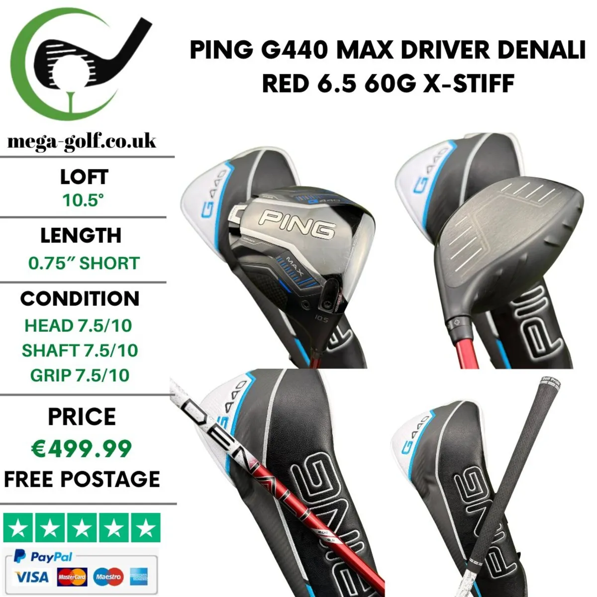 Ping G440 Max Driver / 10.5° / X-Stiff - Image 1