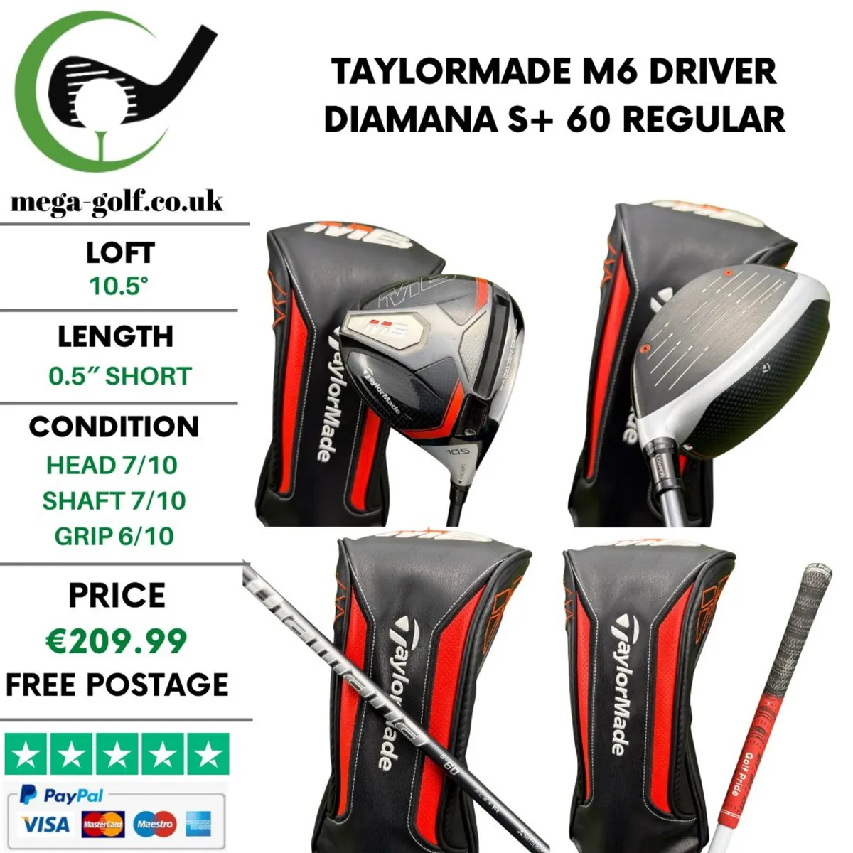 Taylormade M6 Driver / 10.5° / Regular - Image 1